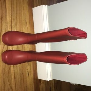 Red Polar Tall Rainboots